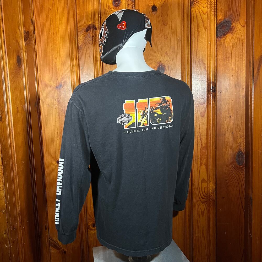 Harley-Davidson L Biker Long Sleeve Tee Black Regular